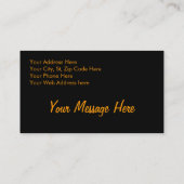 Saxophon-Visitenkarten Visitenkarte (Rückseite)