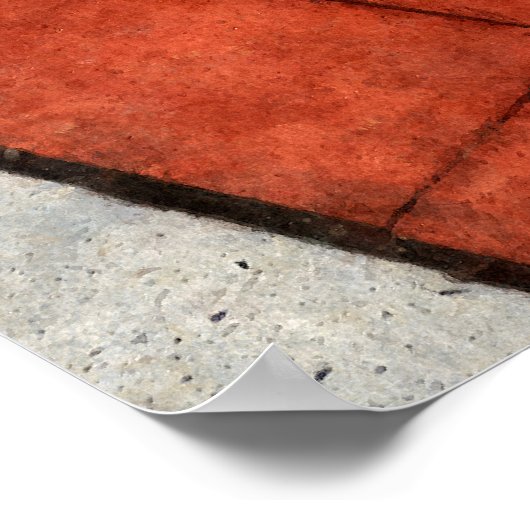 Saxophon vor der Parade Poster (Ecke)