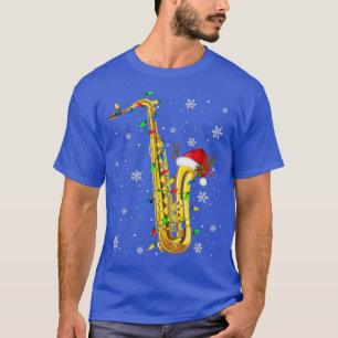 Saxophon Weihnachten Lustiger Musikliebhaber Xmas T-Shirt
