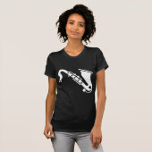 Saxophon - weiß T-Shirt (Vorne ganz)