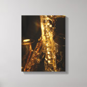 Saxophon Wrapped Canvas Print Leinwanddruck (Vorderseite)