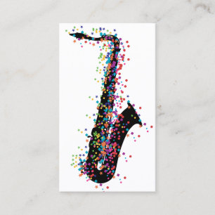 SaxophonConfetti Visitenkarte