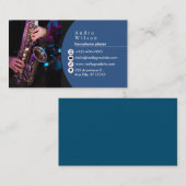 Saxophone Business Card Visitenkarte (Vorne/Hinten)