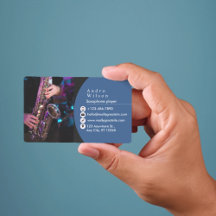 Saxophone Business Card