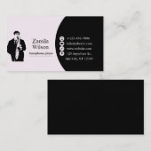 Saxophone Business Card Visitenkarte (Vorne/Hinten)