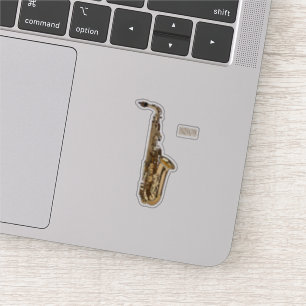 Saxophone Cartoon Illustration Aufkleber