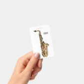 Saxophone Cartoon Illustration Ausweis (Handheld)