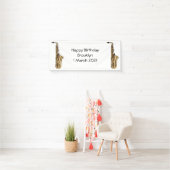 Saxophone Cartoon Illustration Banner (Insitu)