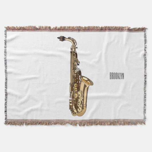 Saxophone Cartoon Illustration Decke (Vorderseite)