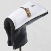 Saxophone Cartoon Illustration Golf Headcover (3/4 Vorderseite)