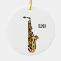Saxophone Cartoon Illustration