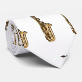 Saxophone Cartoon Illustration Krawatte (Gerollt)