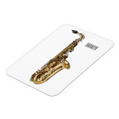 Saxophone Cartoon Illustration Magnet (Linke Seite)