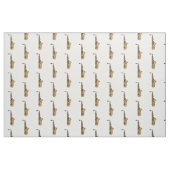 Saxophone Cartoon Illustration Stoff (Fat Quarter (45,7 x 55,9 cm))
