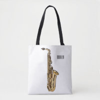 Saxophone Cartoon Illustration