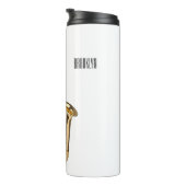 Saxophone Cartoon Illustration Thermosbecher (Nach rechts gedreht)