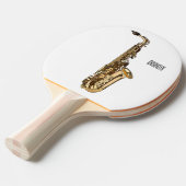 Saxophone Cartoon Illustration Tischtennis Schläger (Vorderseite)