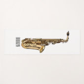 Saxophone Cartoon Illustration Yogamatte (Vorderseite (Horizontal))