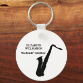 SAXOPHONE Class of 2027 Marching Band Keychain Schlüsselanhänger (Rückseite)