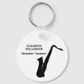SAXOPHONE Class of 2027 Marching Band Keychain Schlüsselanhänger (Rückseite)