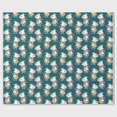 Saxophone Cow Geschenkpapier (Flach)