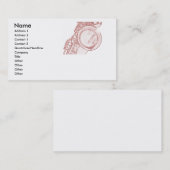 Saxophone, der Geschäfts-Karten zeichnet Visitenkarte (Vorne/Hinten)