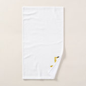 Saxophone Design Monogrammed Badhandtuch Set (Handtuch)