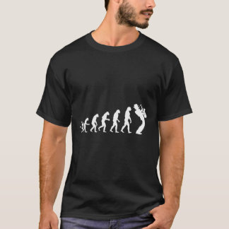 Saxophone Evolution Geschenk für Musiker Saxophone T-Shirt