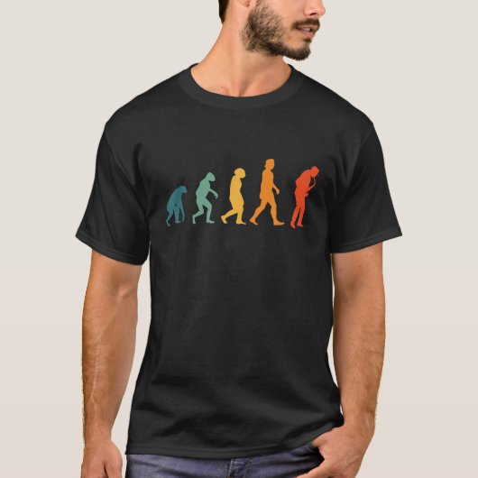 Saxophone Evolution Retro Jazz Saxophonist T-Shirt (Vorderseite)