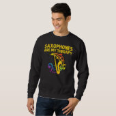 Saxophone For Men Women Reed Instrument Sweatshirt (Vorne ganz)