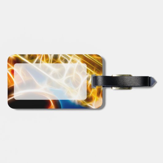 Saxophone - Fraktal Gepäckanhänger (Rückseite horizontal)