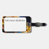 Saxophone-Fraktal Gepäckanhänger (Rückseite horizontal)