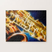 Saxophone-Fraktal Puzzle (Horizontal)