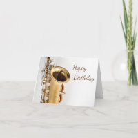 Saxophone Geburtstagskarte