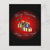 Saxophone ~ Geschenke Frohe Weihnachten & Glück Ne (Vorderseite)