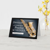 Saxophone Gift Ideas - Music Lesson Cards Karte (Gelbe Blume)