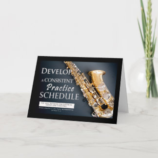 Saxophone Gift Ideas - Music Lesson Cards Karte