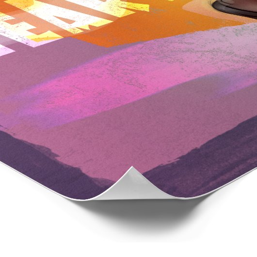 Saxophone Girl - Bold Notes, Wild Heart Poster (Ecke)