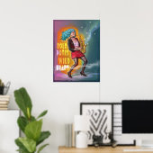 Saxophone Girl - Bold Notes, Wild Heart Poster (Heimbüro)