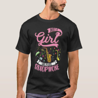 Saxophone Girl Saxophone Player Saxophonist 2 T-Shirt