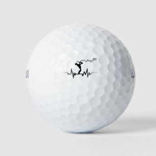 Saxophone Herzschlag Cool für Musiker Golfball