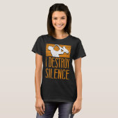 Saxophone I Destroy Silence T-Shirt (Vorne ganz)