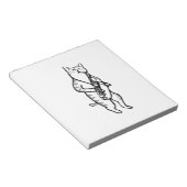 Saxophone Instrument Music Jazz Cat Post-it Notes Notizblock (angewinkelt)