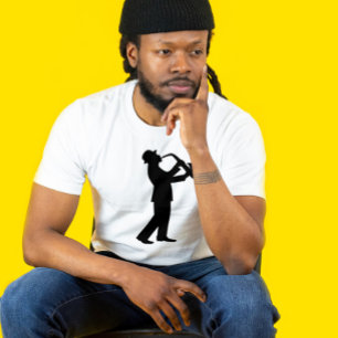 SAXOPHONE JAZZ MUSIKANISCHE T - SHIRT T - SHIRT