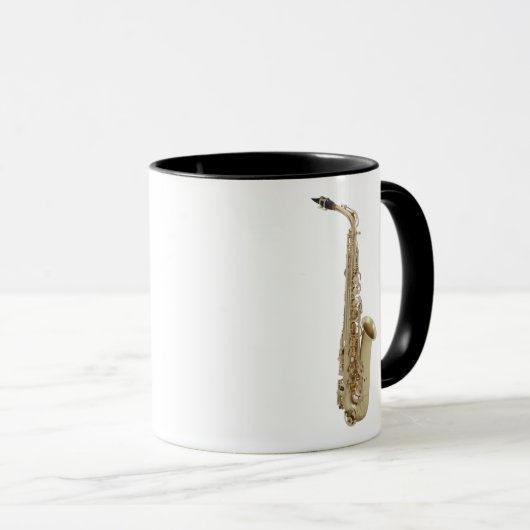 Saxophone-Kaffee-Tasse Tasse (VorderseiteRechts)