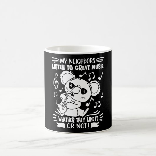 Saxophone Koala Jazz Saxophone Player Kaffeetasse (Mittel)