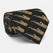 Saxophone Krawatte (Gerollt)