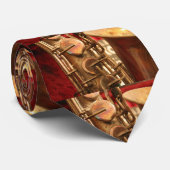 Saxophone-Krawatte Krawatte (Gerollt)