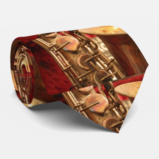 Saxophone-Krawatte Krawatte (Gerollt)