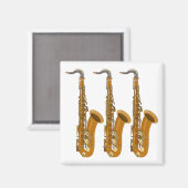 Saxophone Magnet (Vorderseite/Rückseite)